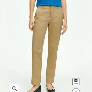 NWT Brooks Brothers Garment Washed Stretch Cotton Chinos Size- 12